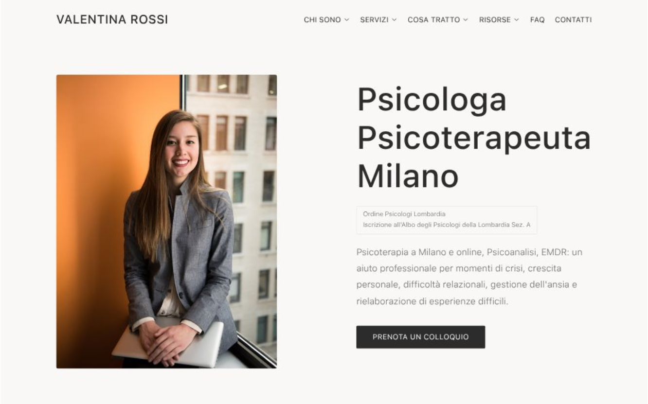 Psicologa Website